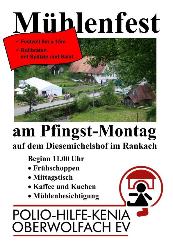 Plakat Mühlenfest / Urheber: