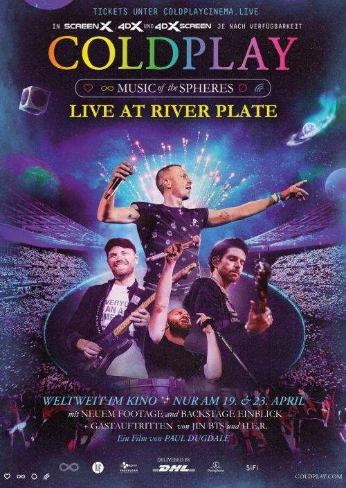 Plakat "Coldplay Music of the Spheres - Live at River Plate"