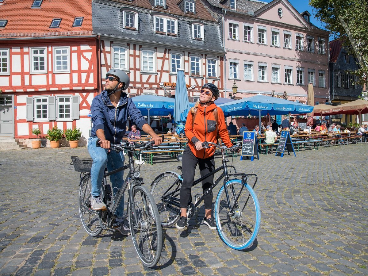 Radfahrer in Frankfurt am Main