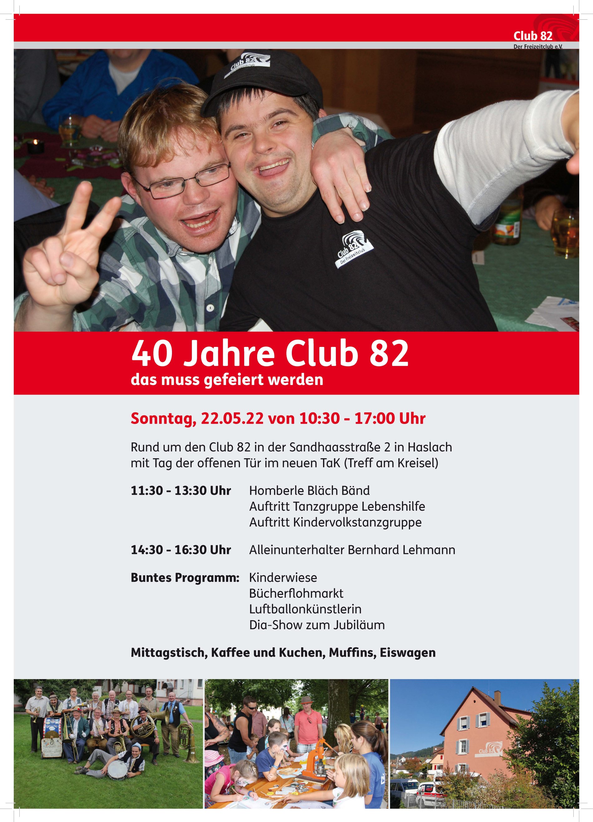 Plakat 40 Jahre Club 82 / Urheber: Club 82