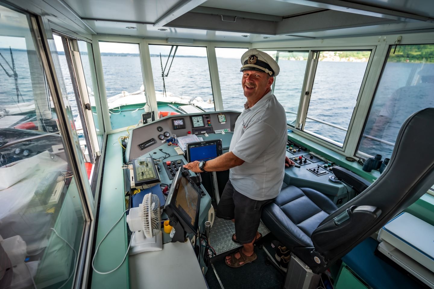 Kapitän Harald Lang auf der MS Seestern