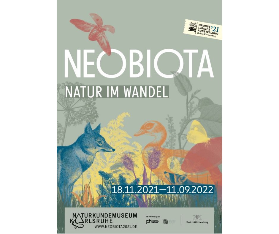 Plakat der Ausstellung Neobiota