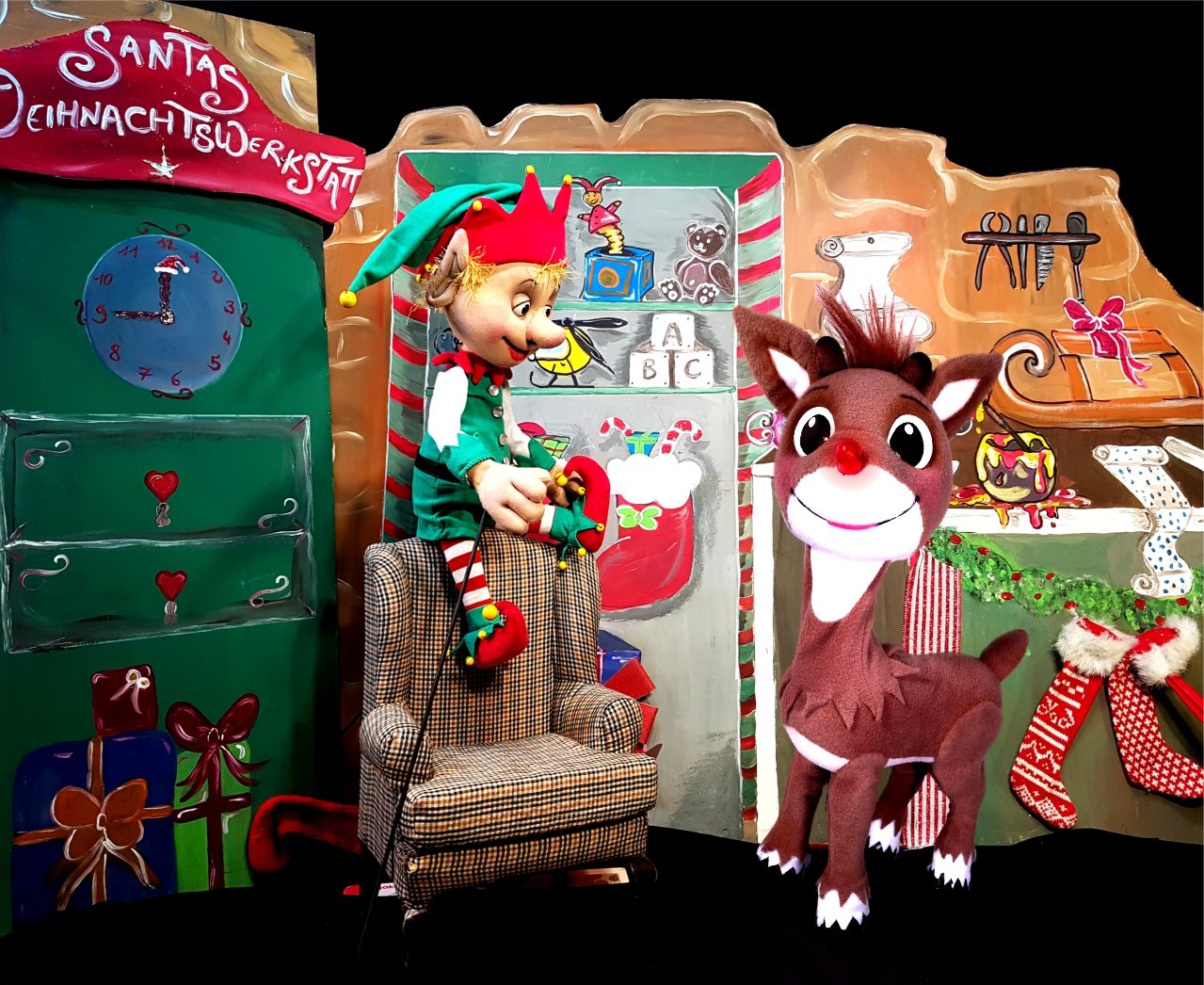 Puppentheater: Rudolph mit der roten Nase