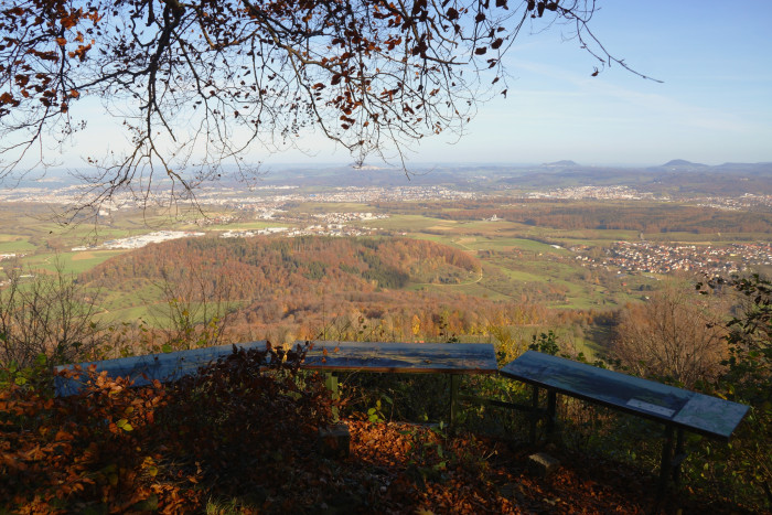 Aussichtspunkt Fuchseck mit Panoramatafeln [Copyright: Landkreis Göppingen]