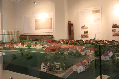 Modell der Altstadt Niedenstein im Museumsraum