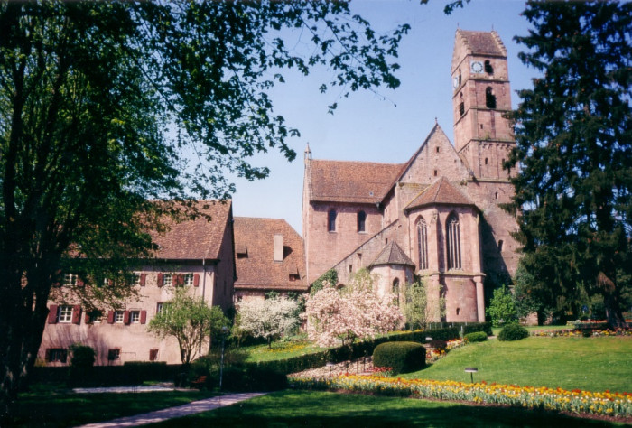 Kloster Alpirsbach vom Kurgarten aus [Copyright: Stadt Alpirsbach]