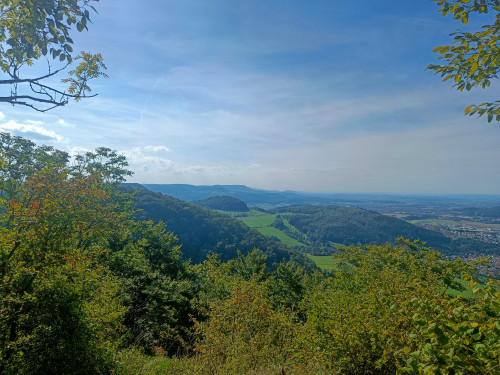 Blick vom Rötelsteinfelsen bei Donzdorf