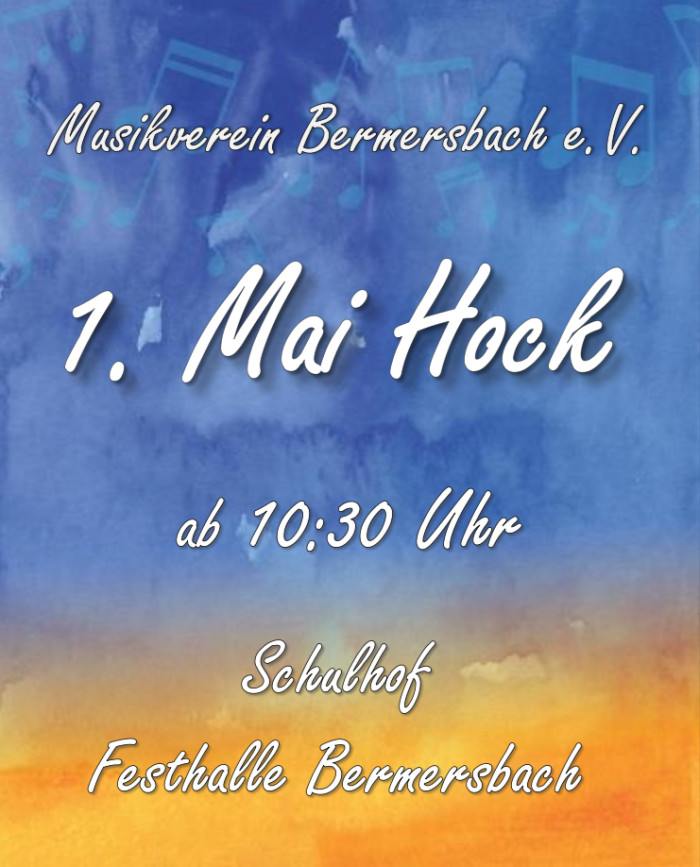 Plakat MVB Maihocket [Copyright: MV Bermersbach]
