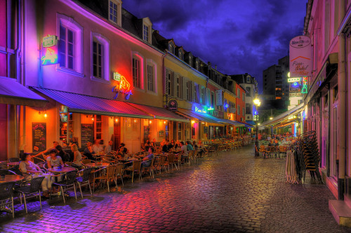Abendstimmung in der Saarlouiser Altstadt