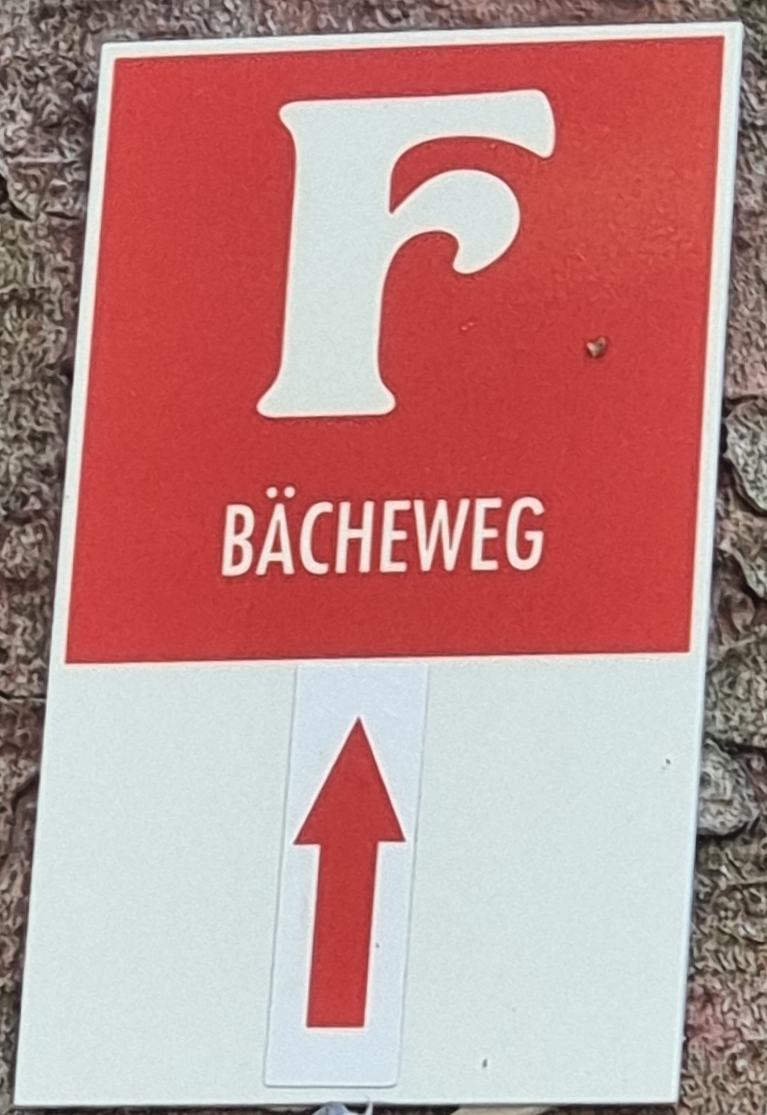 Wegzeichen Bächeweg