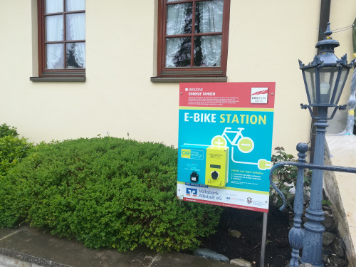 E-Bike Ladestation am Gasthof zum Süßen Grund