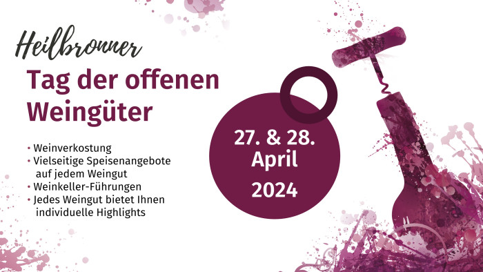 Titelbild Tag der offenen Weingüter Heilbronn 2024 [Copyright: Arbeitsgemeinschaft Heilbronner Weingüter]