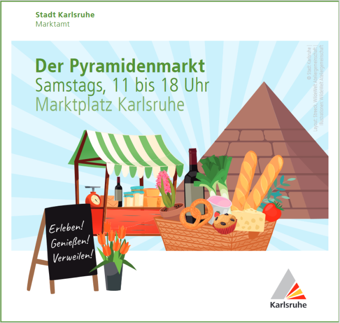 Der Pyramidenmarkt [Copyright: Stadt Karlsruhe]