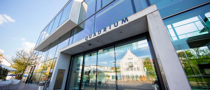 Eingang des Quadrium [Copyright: Stuttgart-Marketing GmbH, Achim Mende]