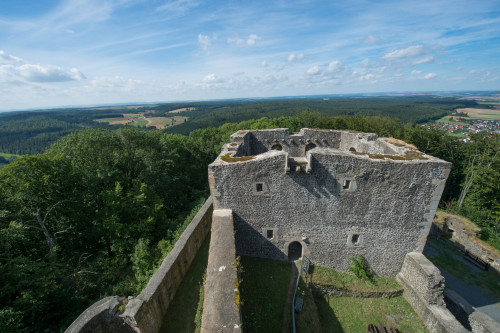 Blick von Weidelsburg Wohnturm Richtung Westen
