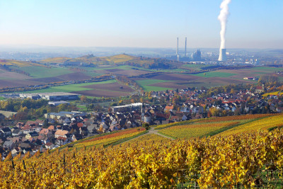 Blick auf den Weinsüden Weinort Erlenbach | HeilbronnerLand