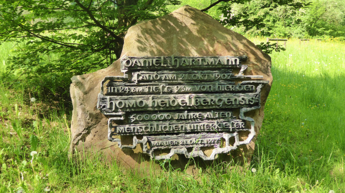 Fundort "Homo heidelbergensis" in Mauer [Copyright: Landratsamt Rhein-Neckar-Kreis]