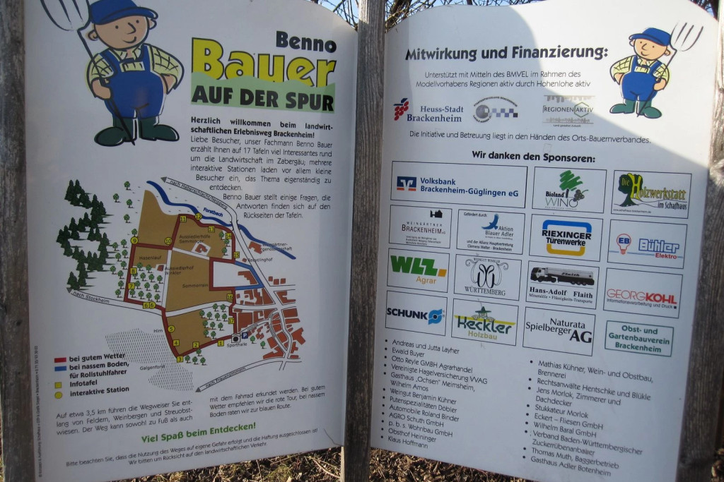 Benno Bauer auf der Spur | kindgerechter Lehrpfad in Brackenheim