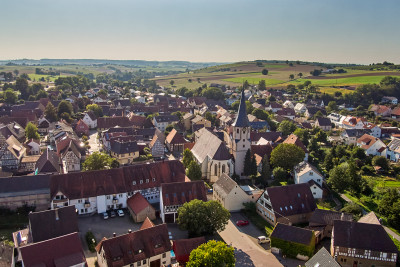 Luftbildansicht im Sommer | Kürnbach