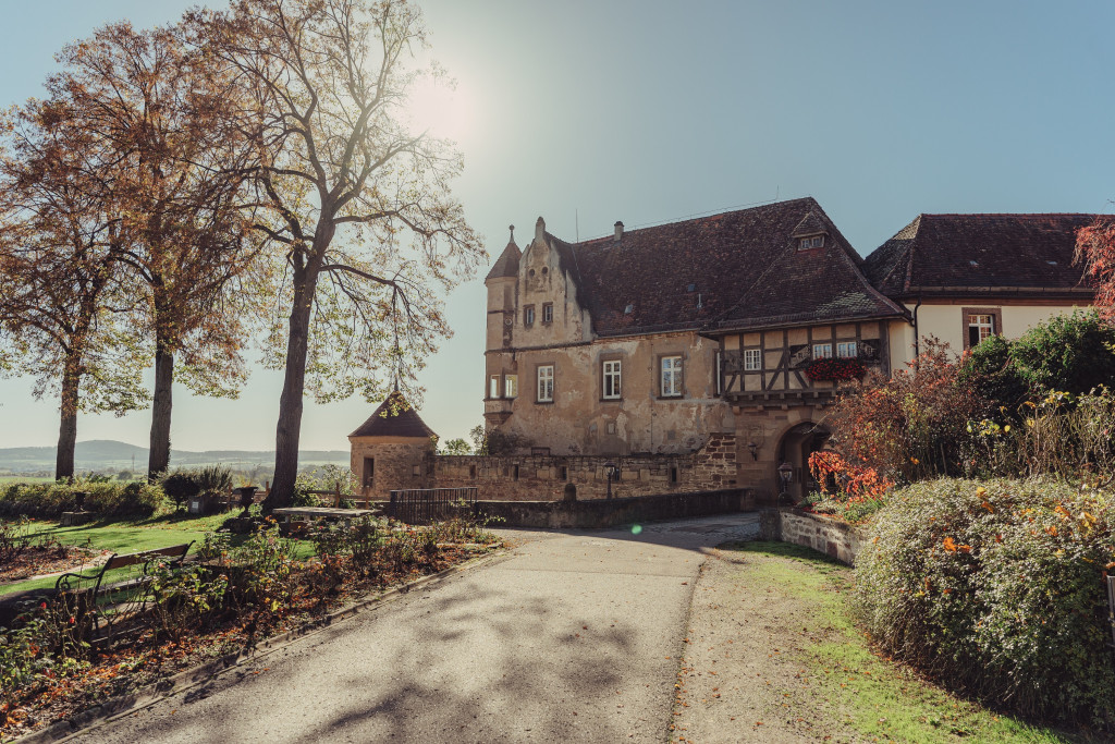 Burg Stettenfels im Sonnenlicht