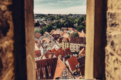 Ausblick vom Blauen Turm auf die Altstadt