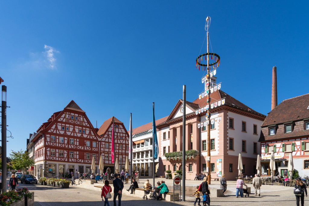 Marktmarktplatz mit Rathaus | Eppingen | HeilbronnerLand