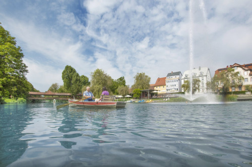 Bootsverleih am Donaustrand in Tuttlingen