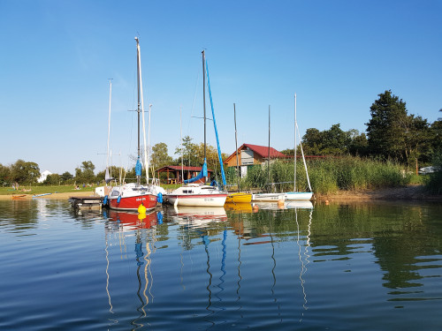 Boote am  Singliser See