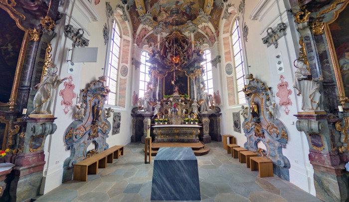 Altarraum in der Klosterkirche St. Bernhard Wald [Copyright: Ferienregion Nördlicher Bodensee]