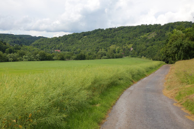 Kocher-Jagst-Radweg bei Jagsthausen