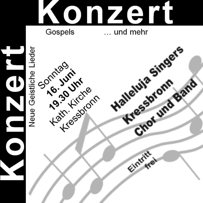 2024 Halleluja Singers Konzertplakat [Copyright: ]