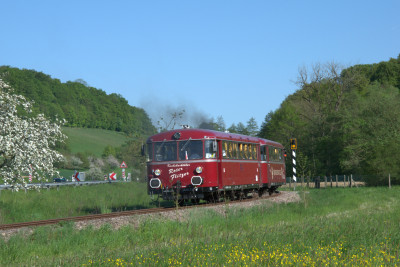 Krebsbachtalbahn - Ausflugsverkehr mit historischem Triebwagen
