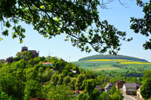 Ausblick auf die Burg Trendelburg