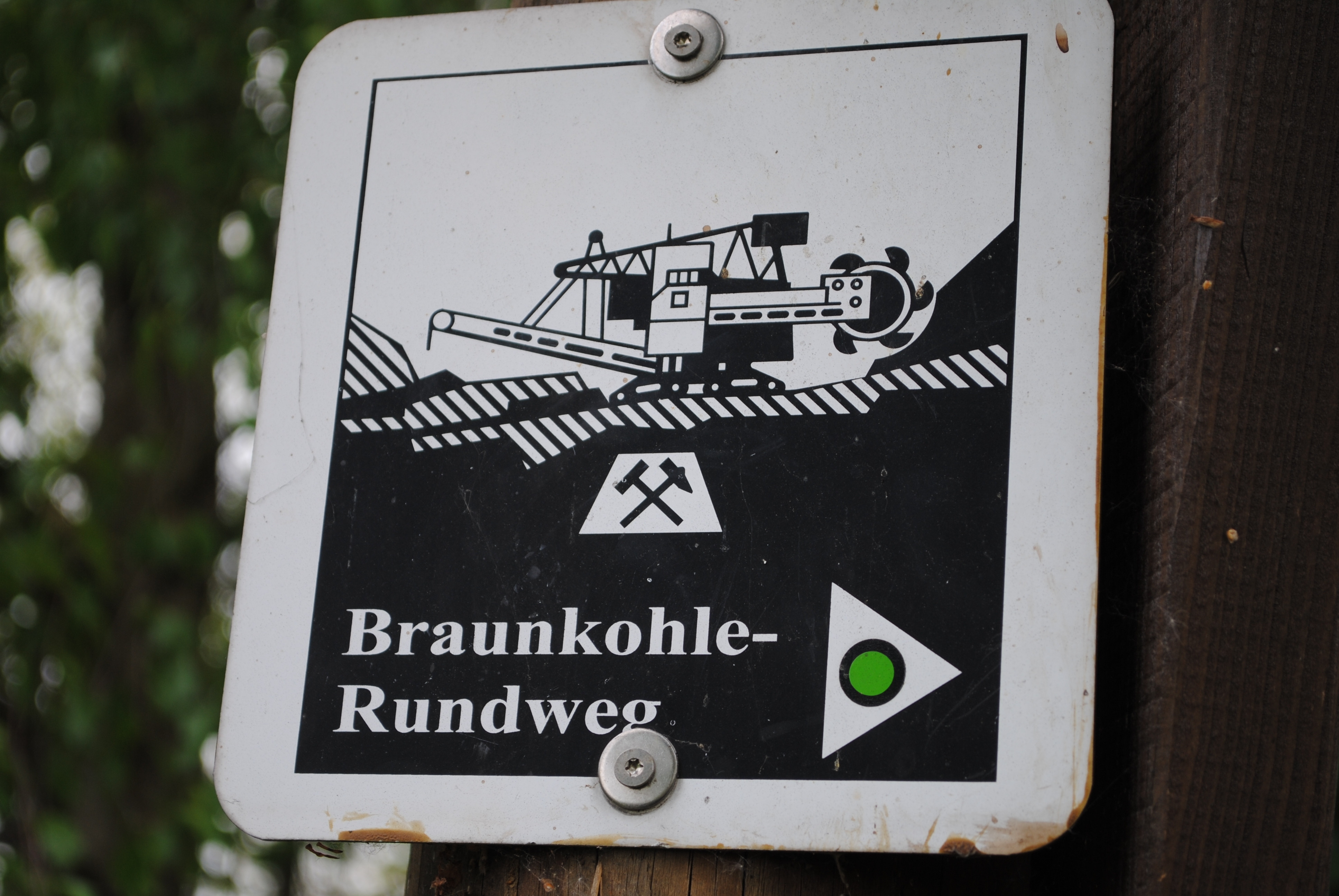 Wegezeichen Braunkohle-Rundrundweg