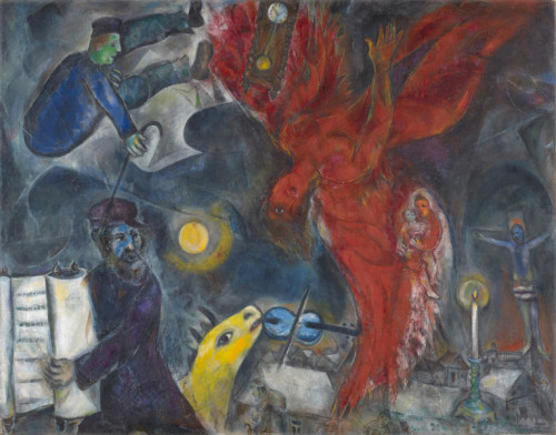 Marc Chagall, Der Engelssturz, 1923-33-47, Depositum aus Privatsammlung-Schirn Kunsthalle