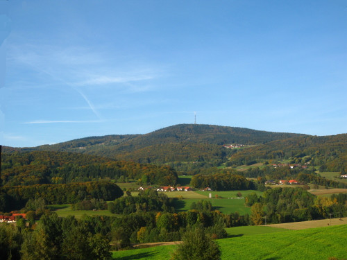 Blick zum Brotjacklriegel in der Region Sonnenwald im Bayerischen Wald