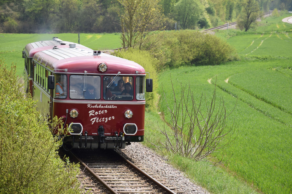 Krebsbachtalbahn - Ausflugsverkehr mit historischem Triebwagen